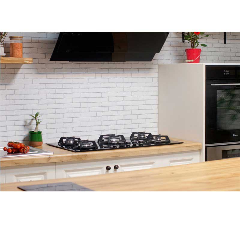 اجاق گاز صفحه ای شیشه ای بیمکث مدل MG0065 پلاس مشکی - Image 4
