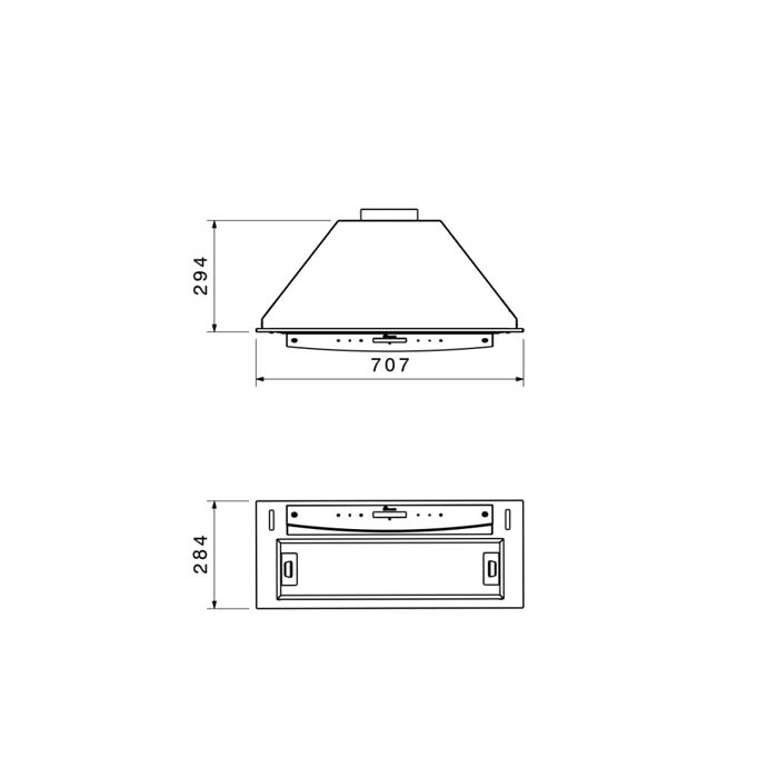 هود مخفی بیمکث مدل B2052U سفید - Image 3