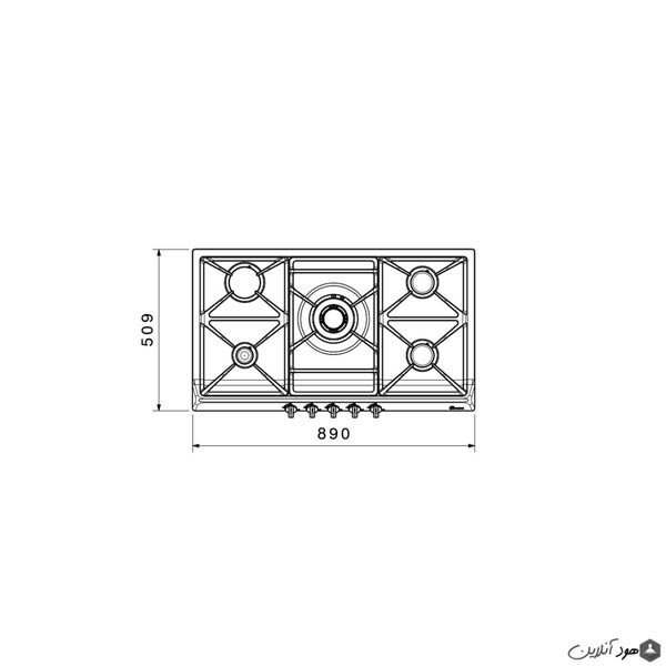 اجاق استیل بیمکث مدل MG5077 - Image 4