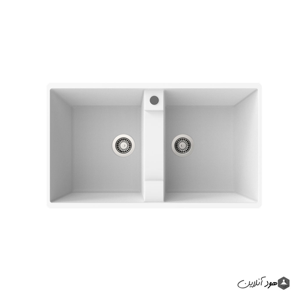 سینک توکار 0015 گرانیتی سفید بیمکث